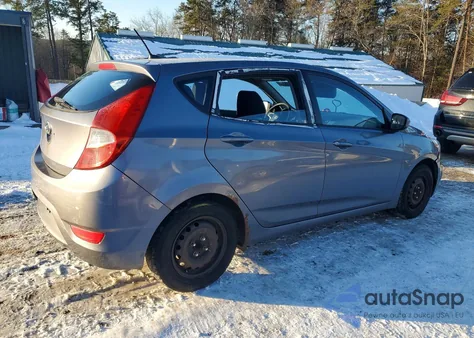2014 Hyundai Accent Gls z USA, uszkodzony, nr VIN KMHCT5AEXEU181583